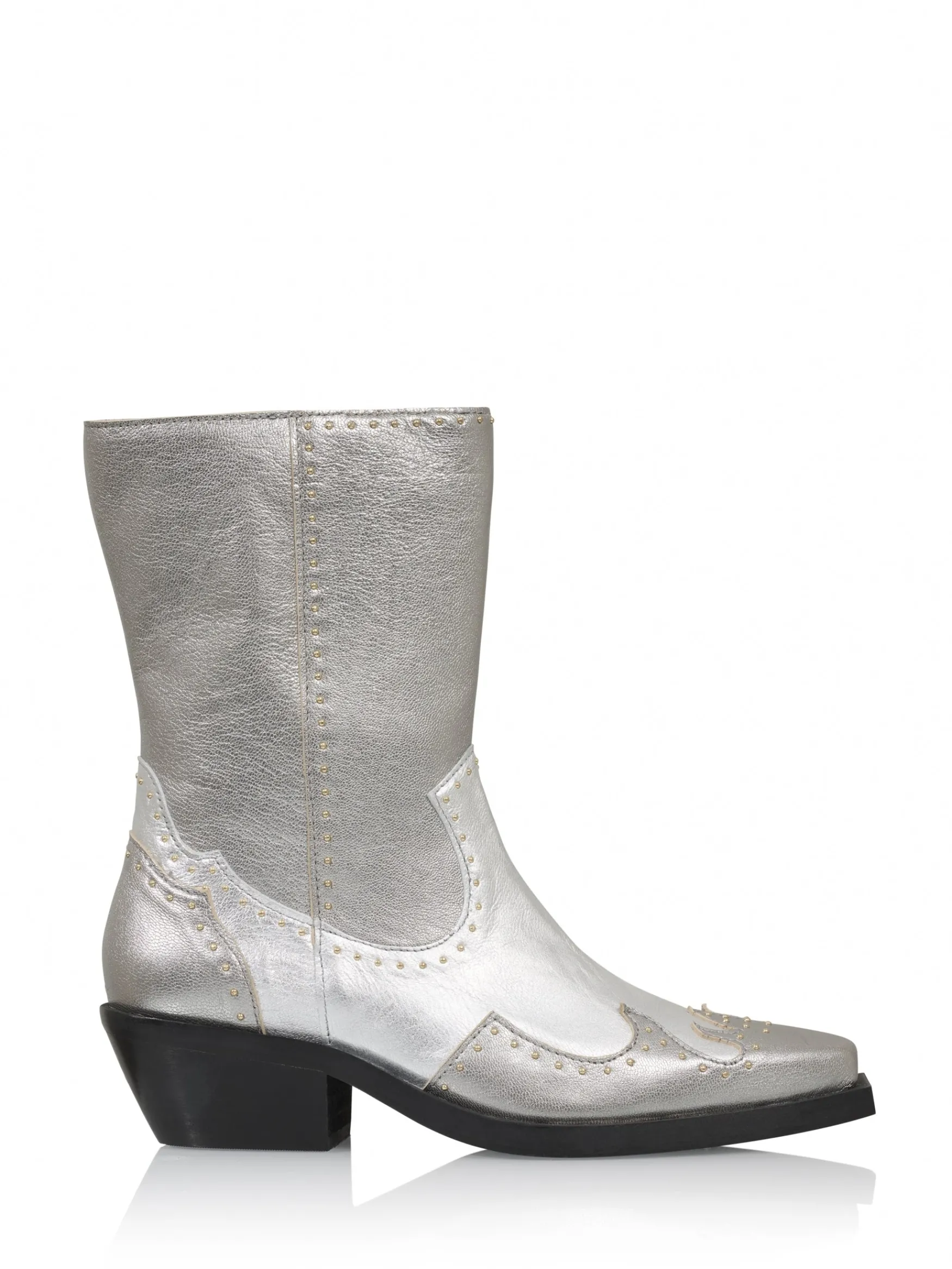 DWRS label ASPEN metallic - Westernboots | Steel / Silver>DAMES Laarzen | Westernboots