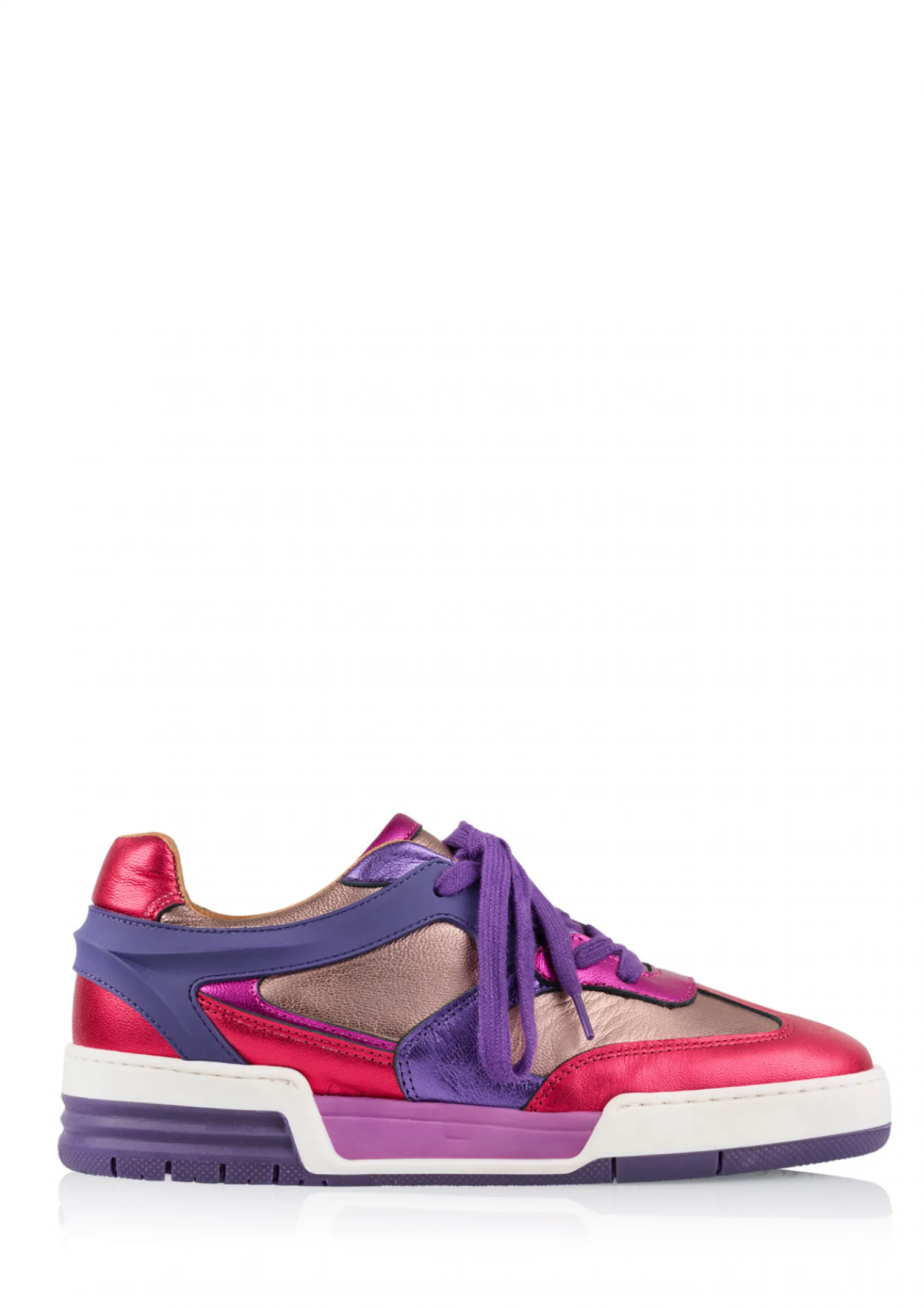 DWRS label BUCKBY metallic - Sneakers | Raspberry / Purple>DAMES Sneakers