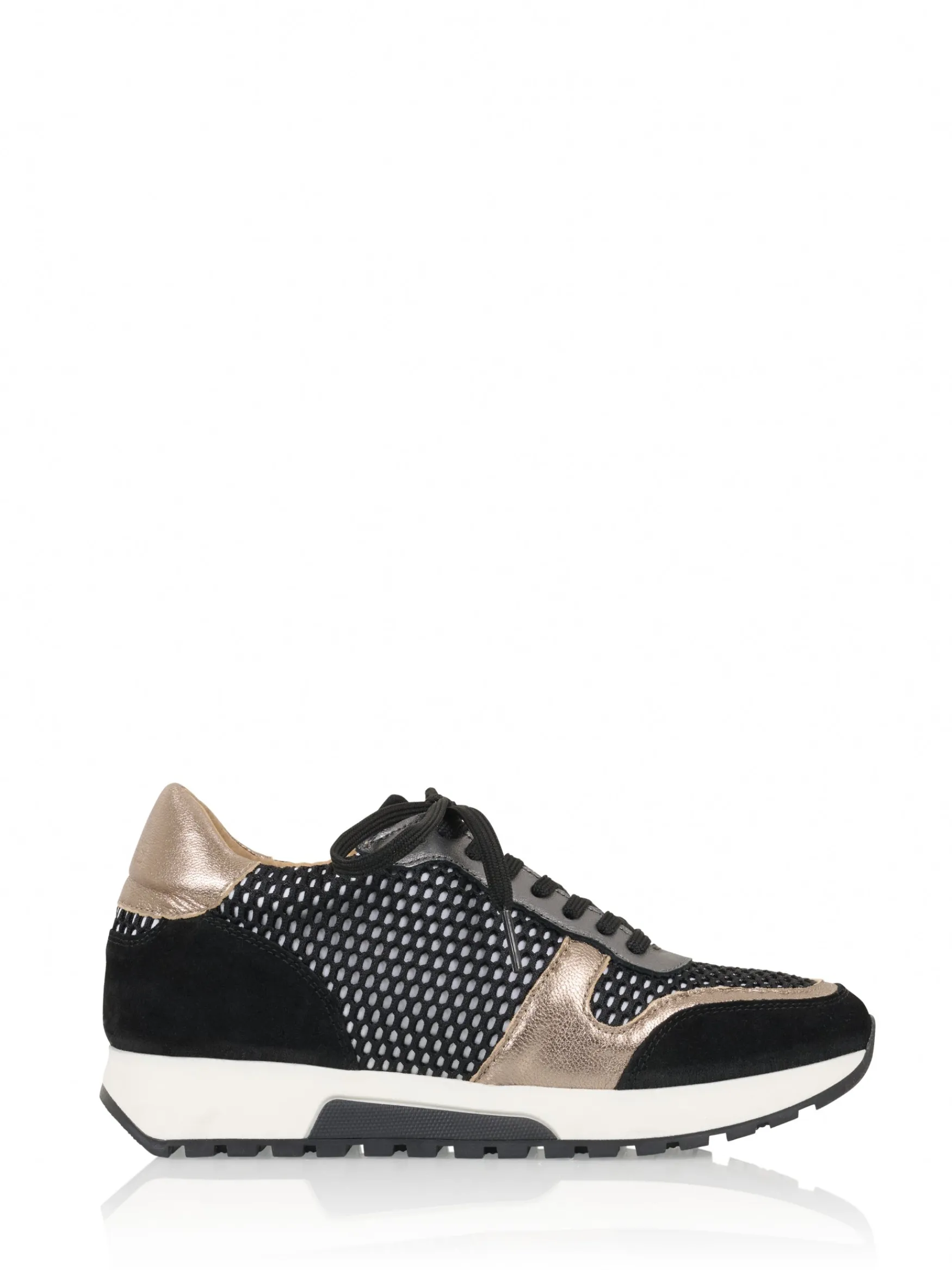 DWRS label DUMFRIES mesh - Sneakers | Black / Stone>DAMES Sneakers