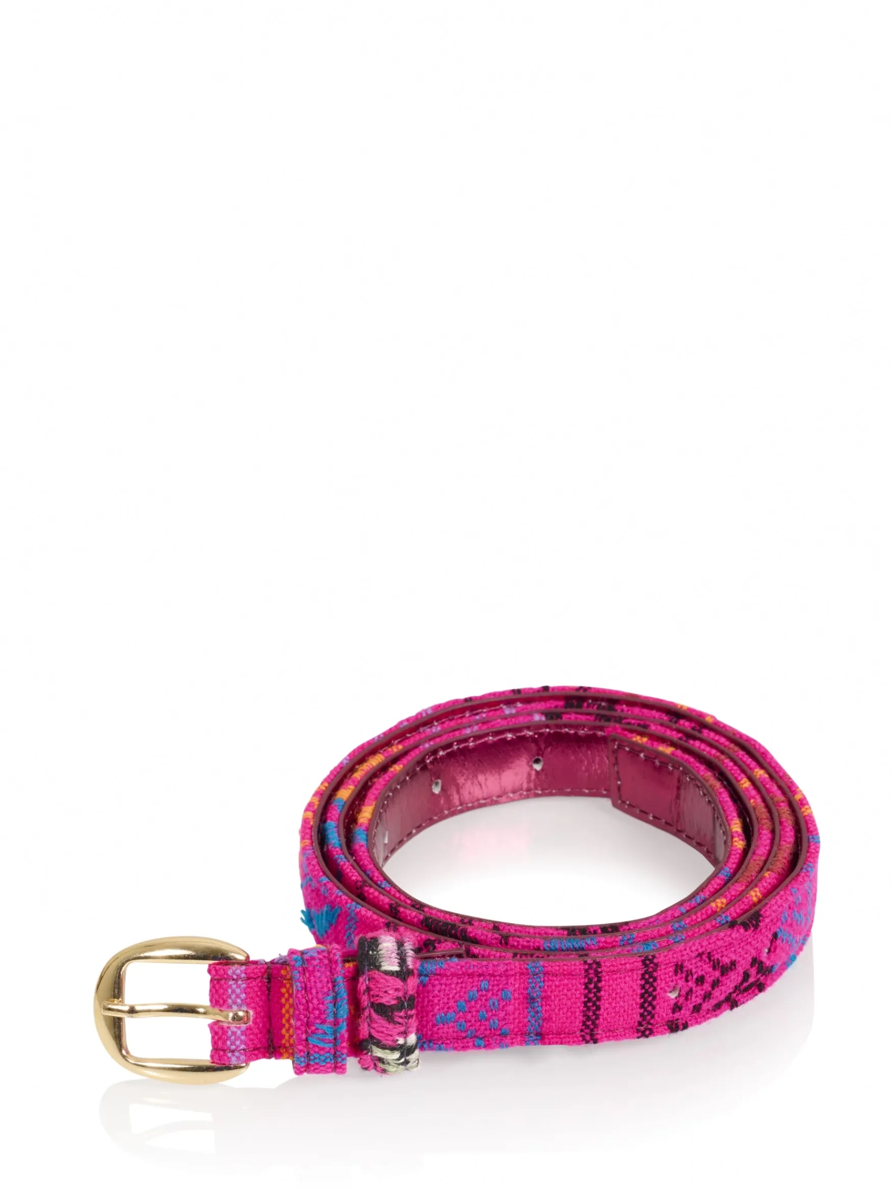 DWRS label FIJI BELT jacquard | Neon Pink> Riemen