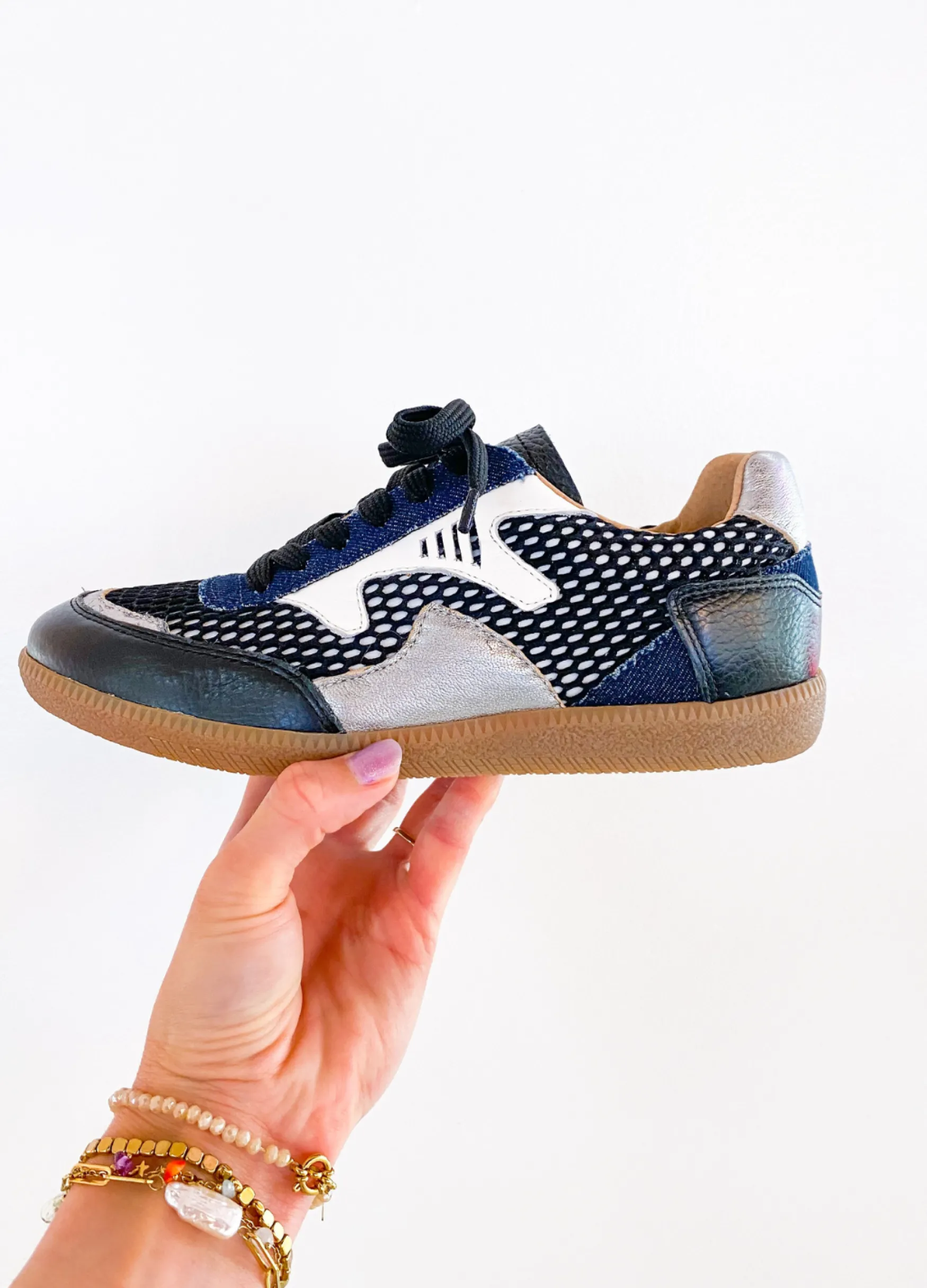 DWRS label ISELLE denim - Sneakers | Jeans / Black>DAMES Sneakers