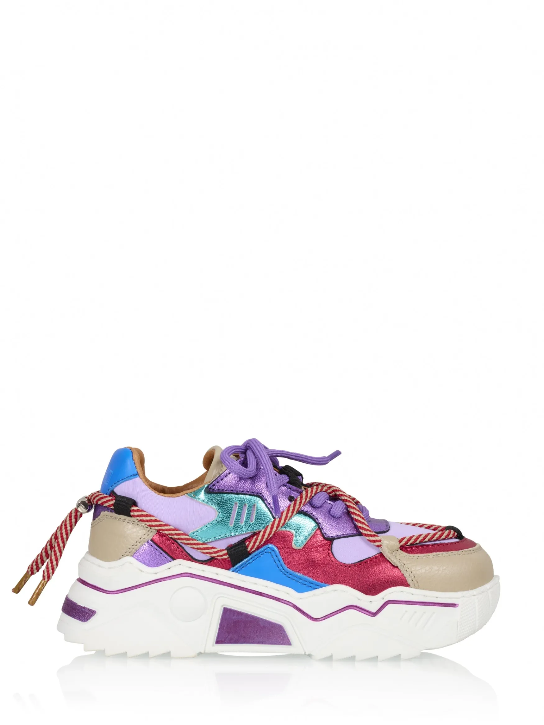 DWRS label JUPITER KIDS leer - Sneakers | Lila / Raspberry>Kinderen Kinderen