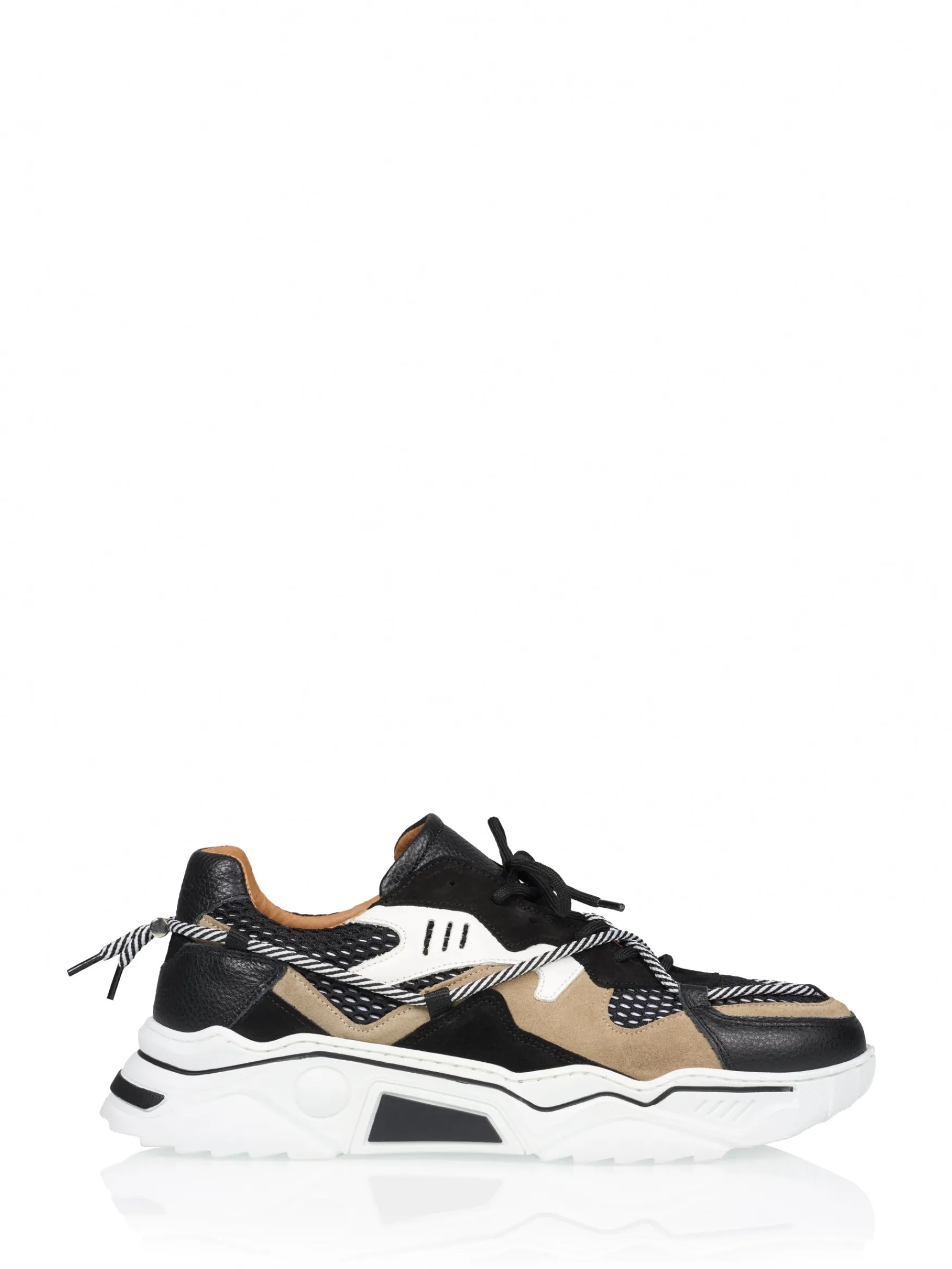 DWRS label JUPITER MEN - Sneakers | Black / Beige> Mannen