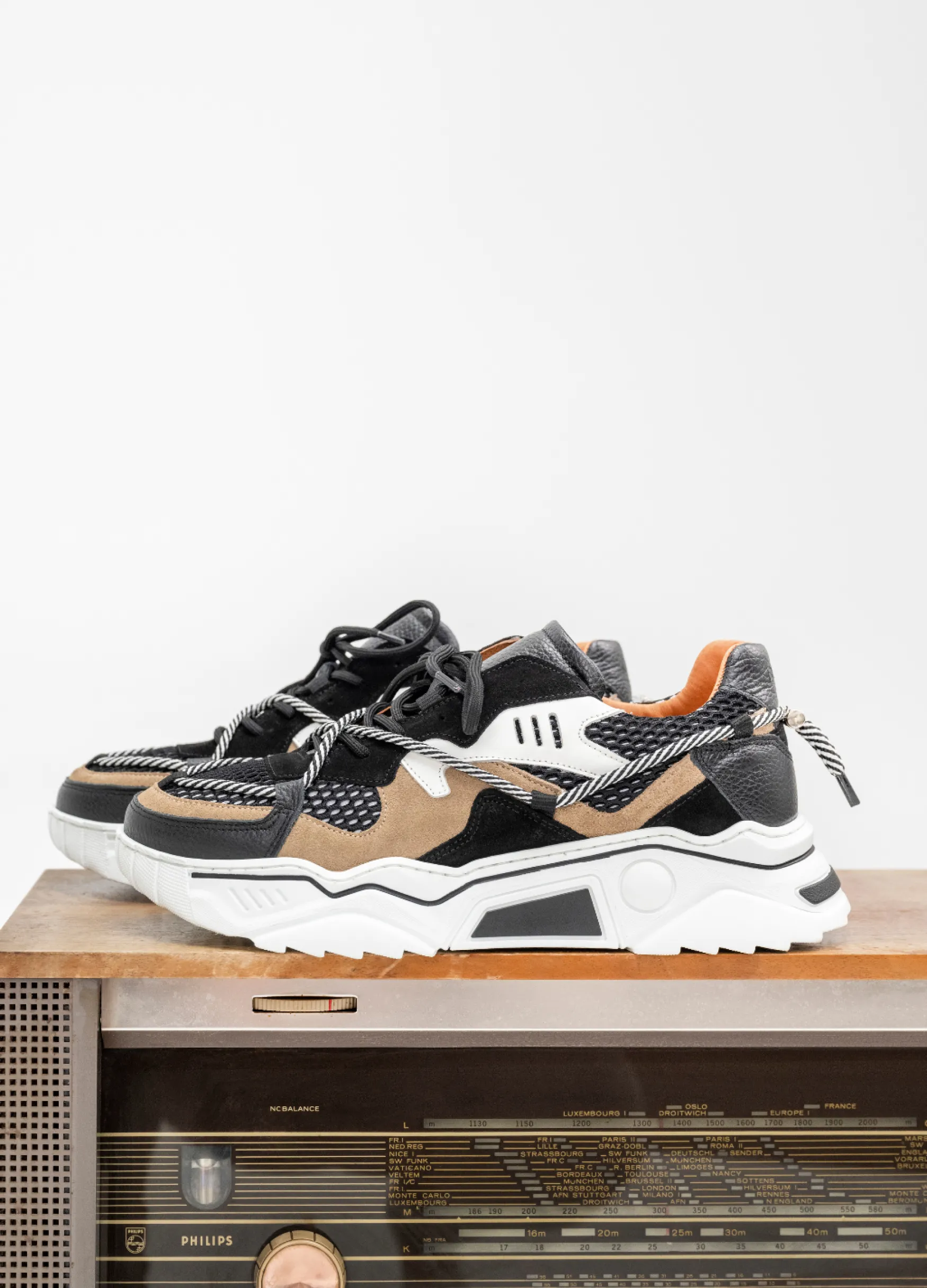 DWRS label JUPITER MEN - Sneakers | Black / Beige> Mannen