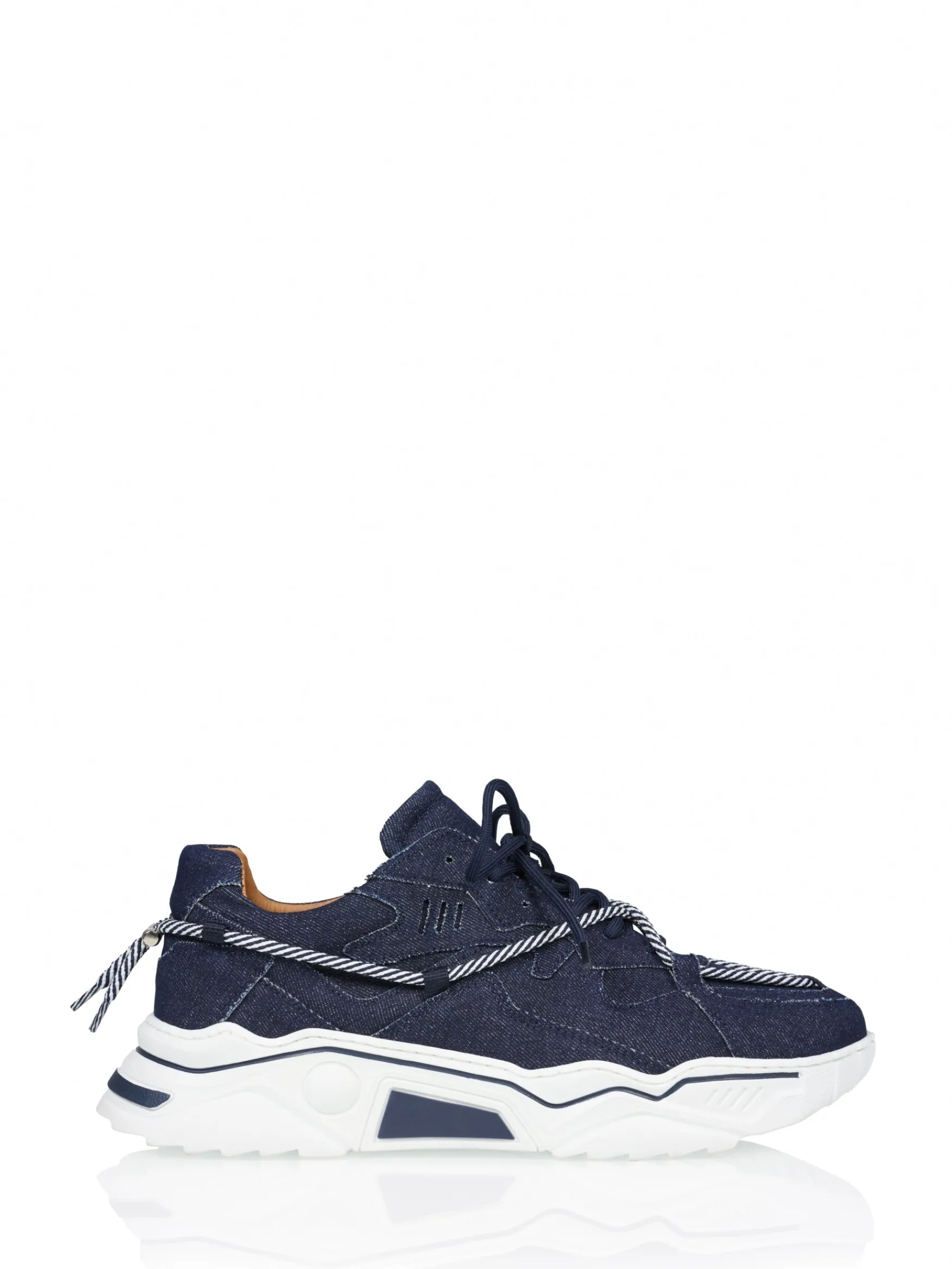 DWRS label JUPITER MEN DENIM - Sneakers | Dark Blue / Jeans> Mannen