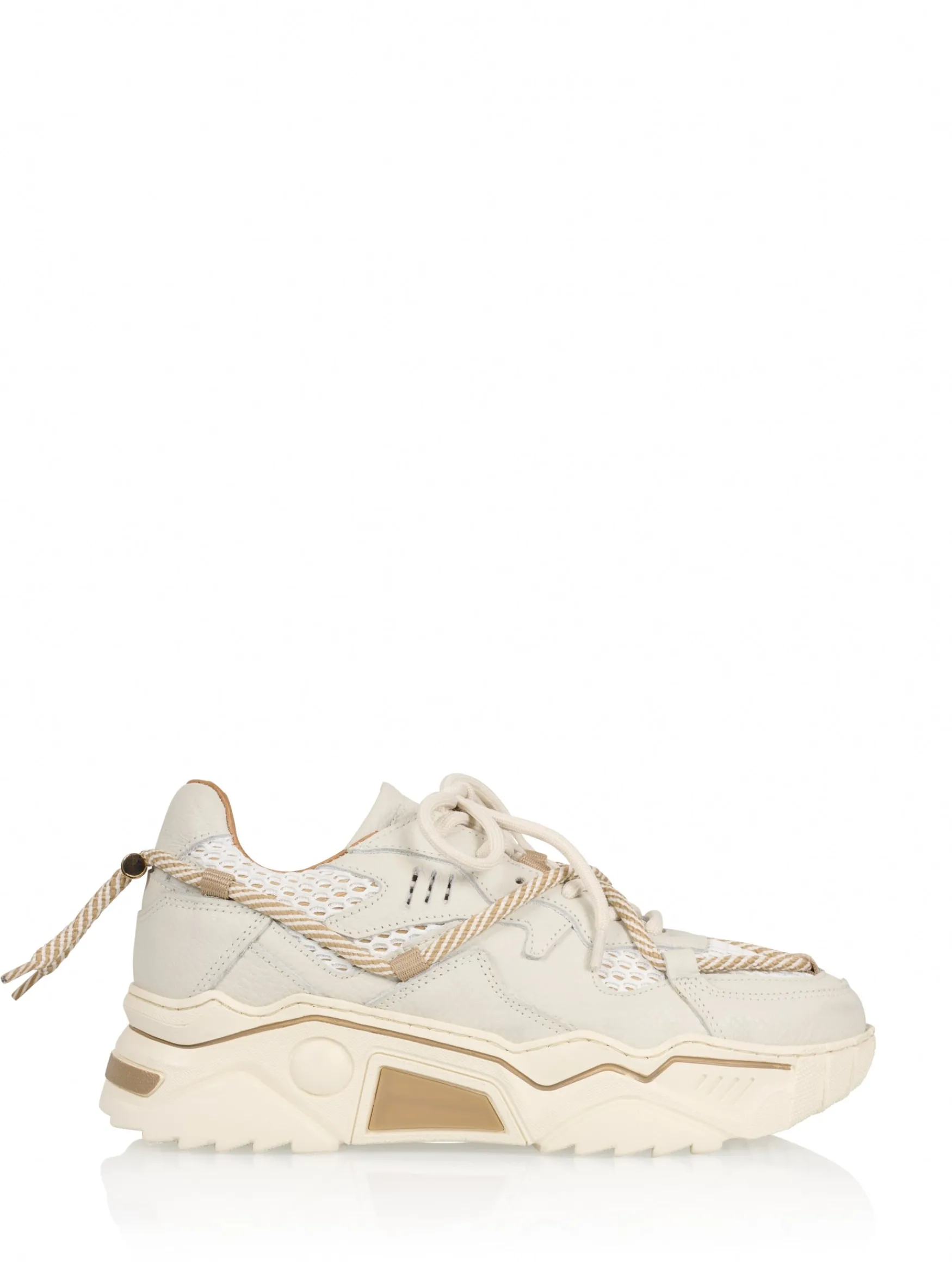 DWRS label JUPITER mesh - Sneakers | Off white / Beige>DAMES Sneakers | Shoe Care