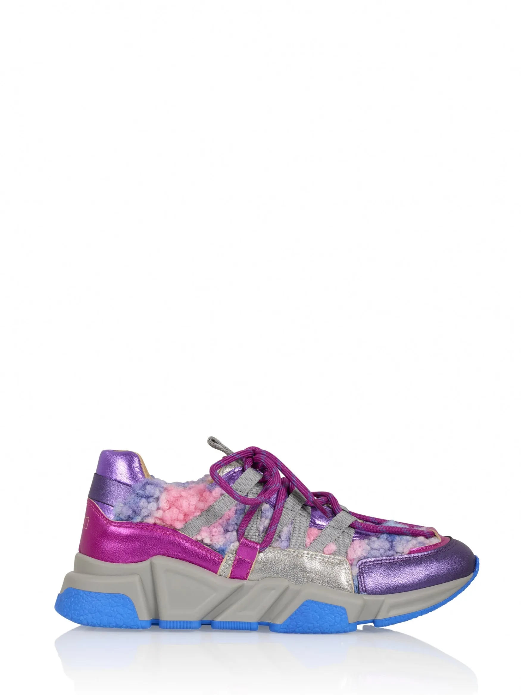 DWRS label LOS ANGELES teddy - Sneakers | Purple / Grey>DAMES Sneakers