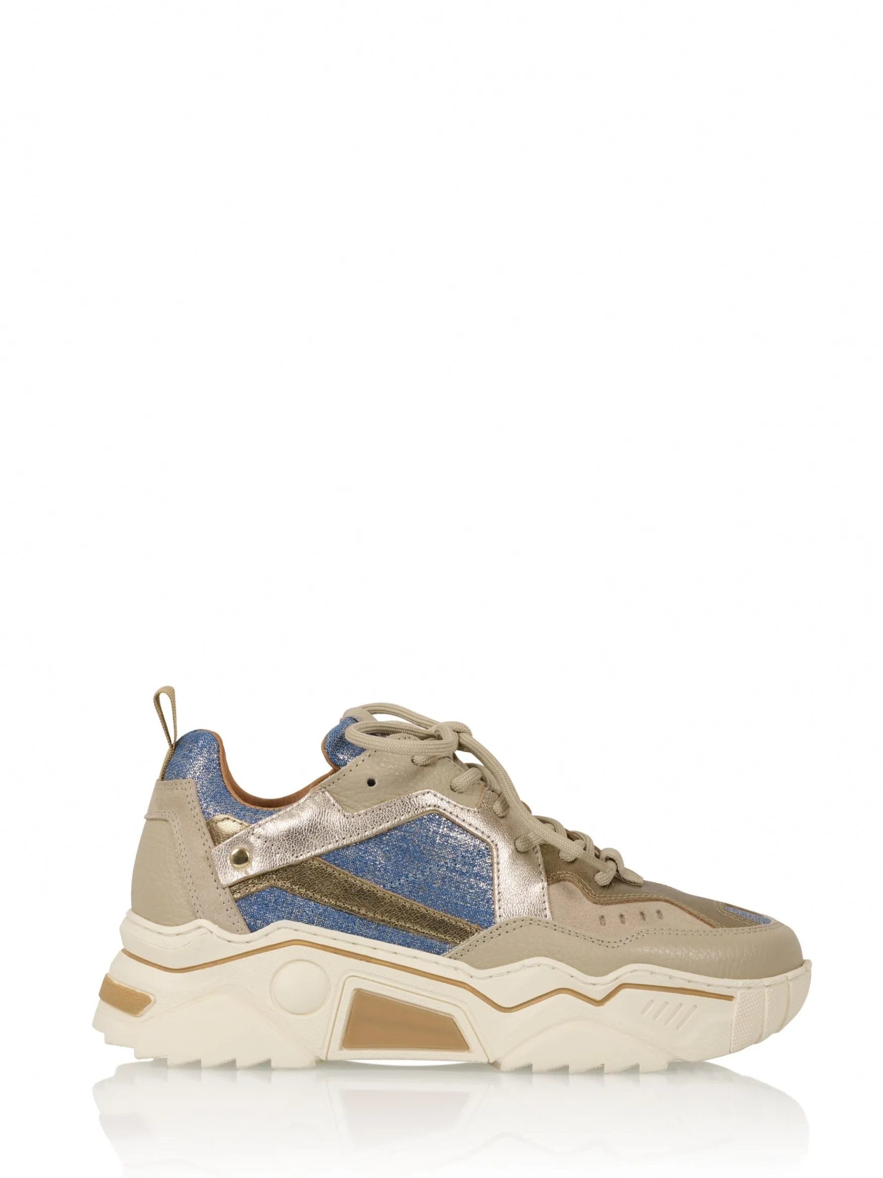 DWRS label PLUTO denim - Sneakers | Beige / Jeans>DAMES Sneakers