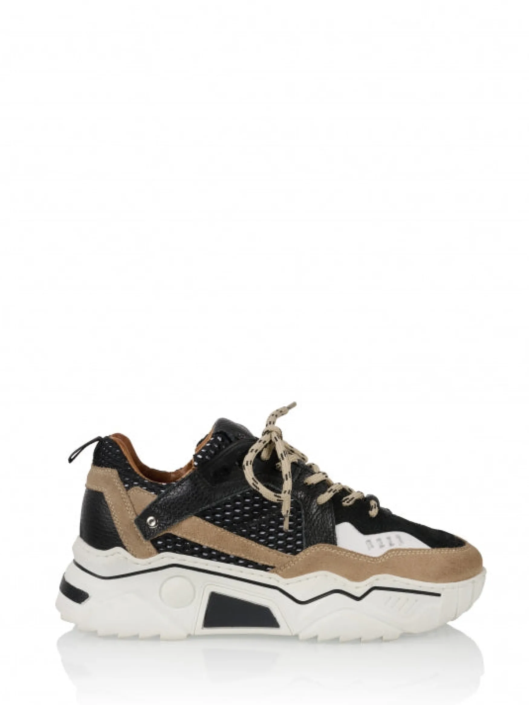 DWRS label PLUTO mesh - Sneakers | Black / Beige>DAMES Sneakers