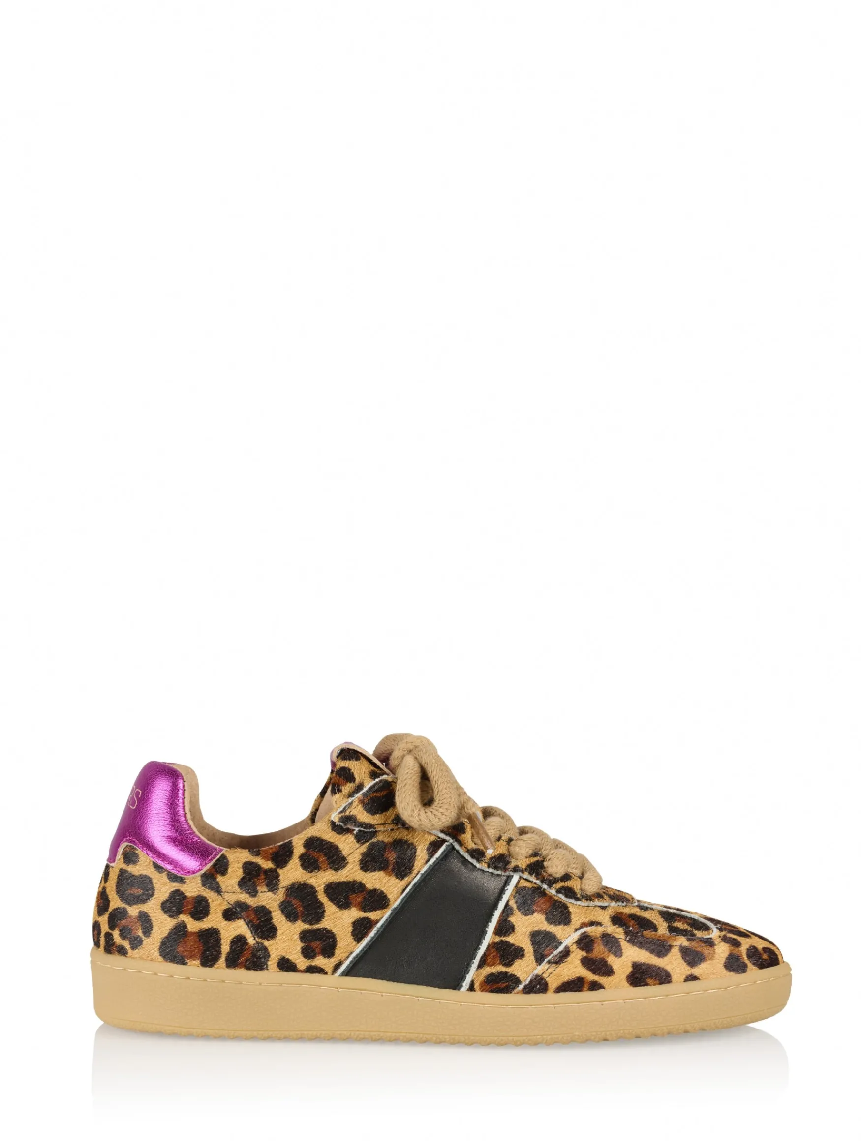 DWRS label POONA HAIR ON - Sneakers | Black / Fuchsia>DAMES Sneakers