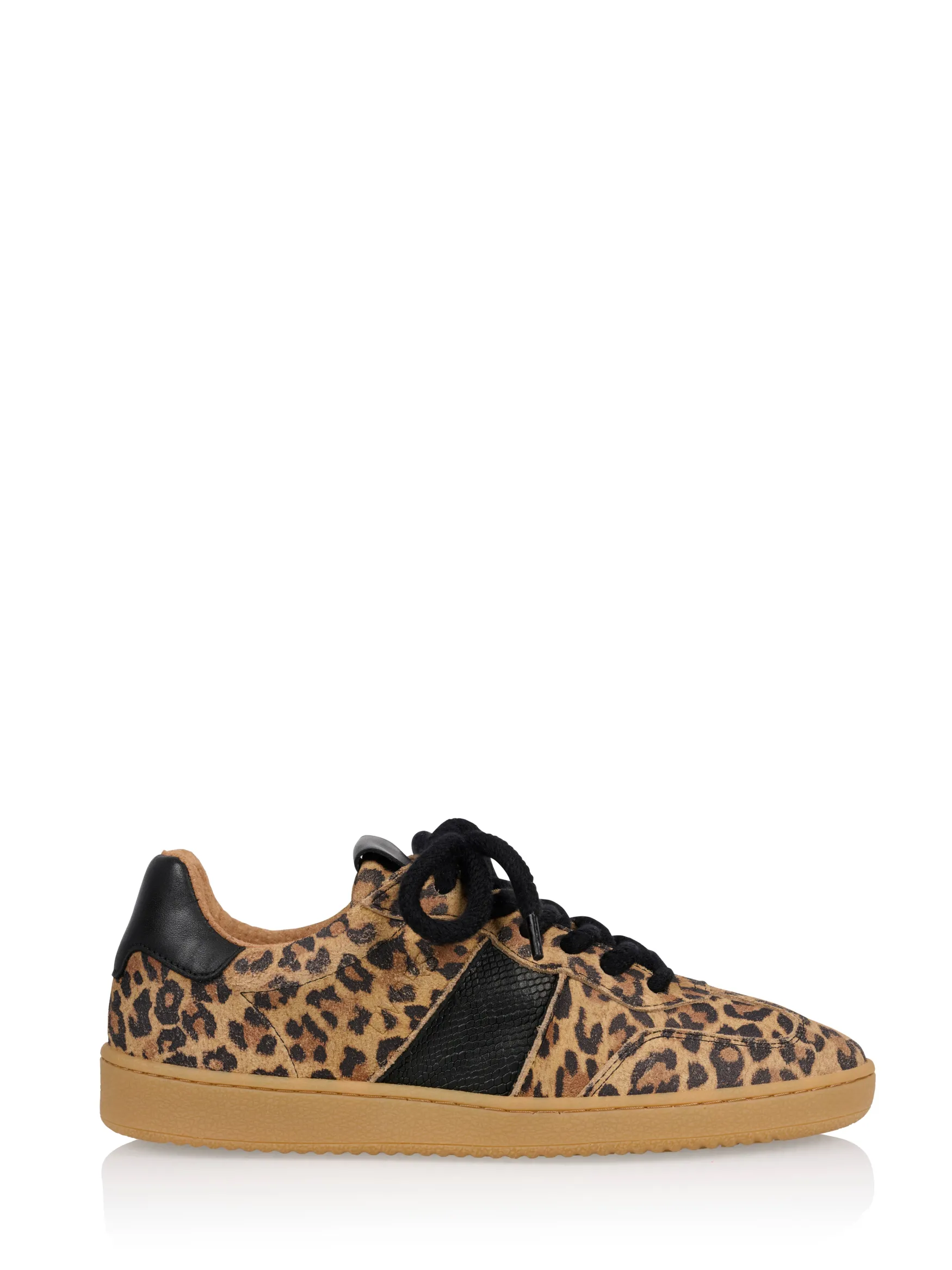 DWRS label POONA leopard - Sneakers | Cognac / Black>DAMES Sneakers