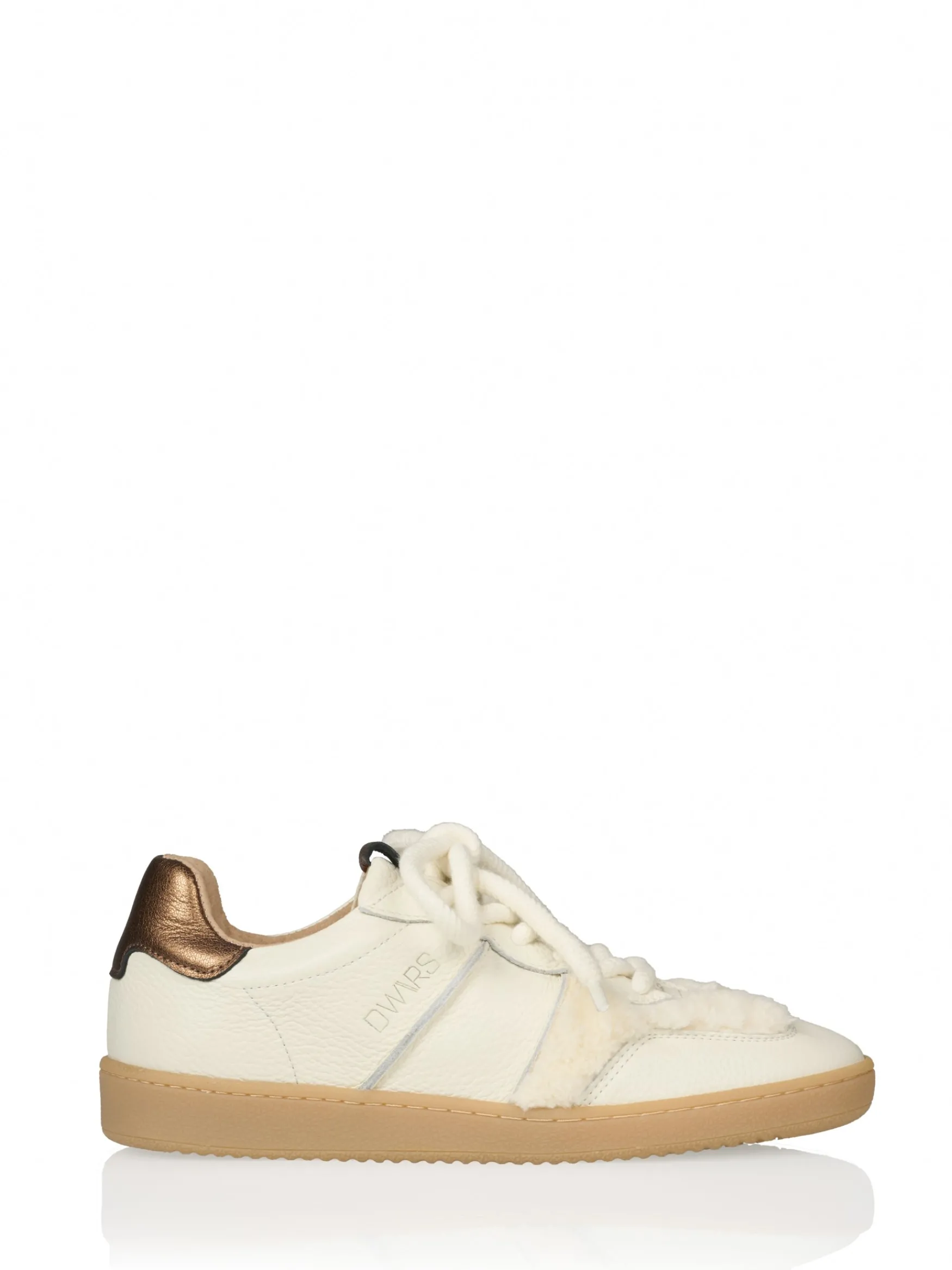 DWRS label POONA teddy - Sneakers | Off white / Bronze>DAMES Sneakers