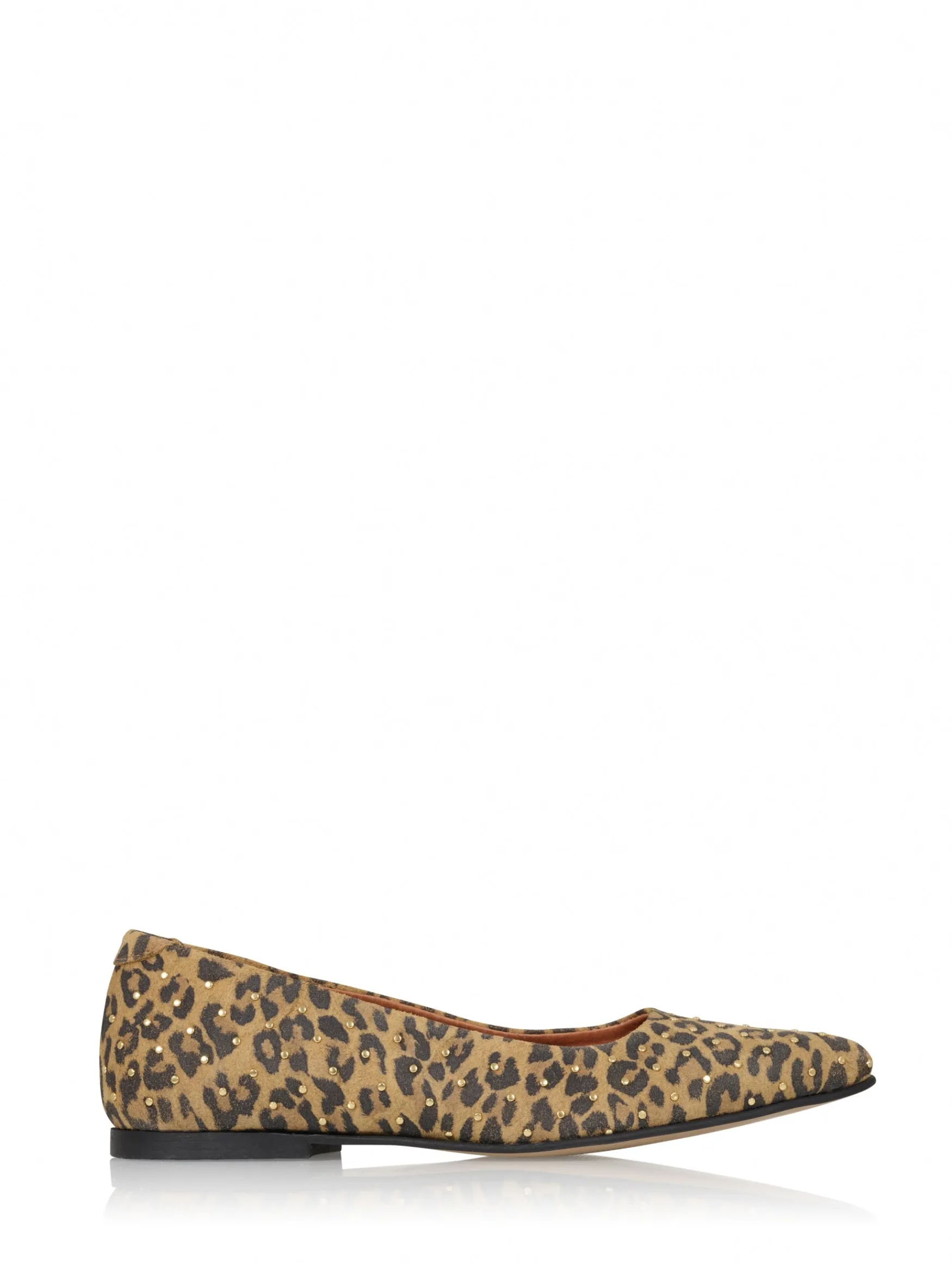 DWRS label PORTO studs leopard - Loafers | Cognac / Black>DAMES Loafers En Instappers