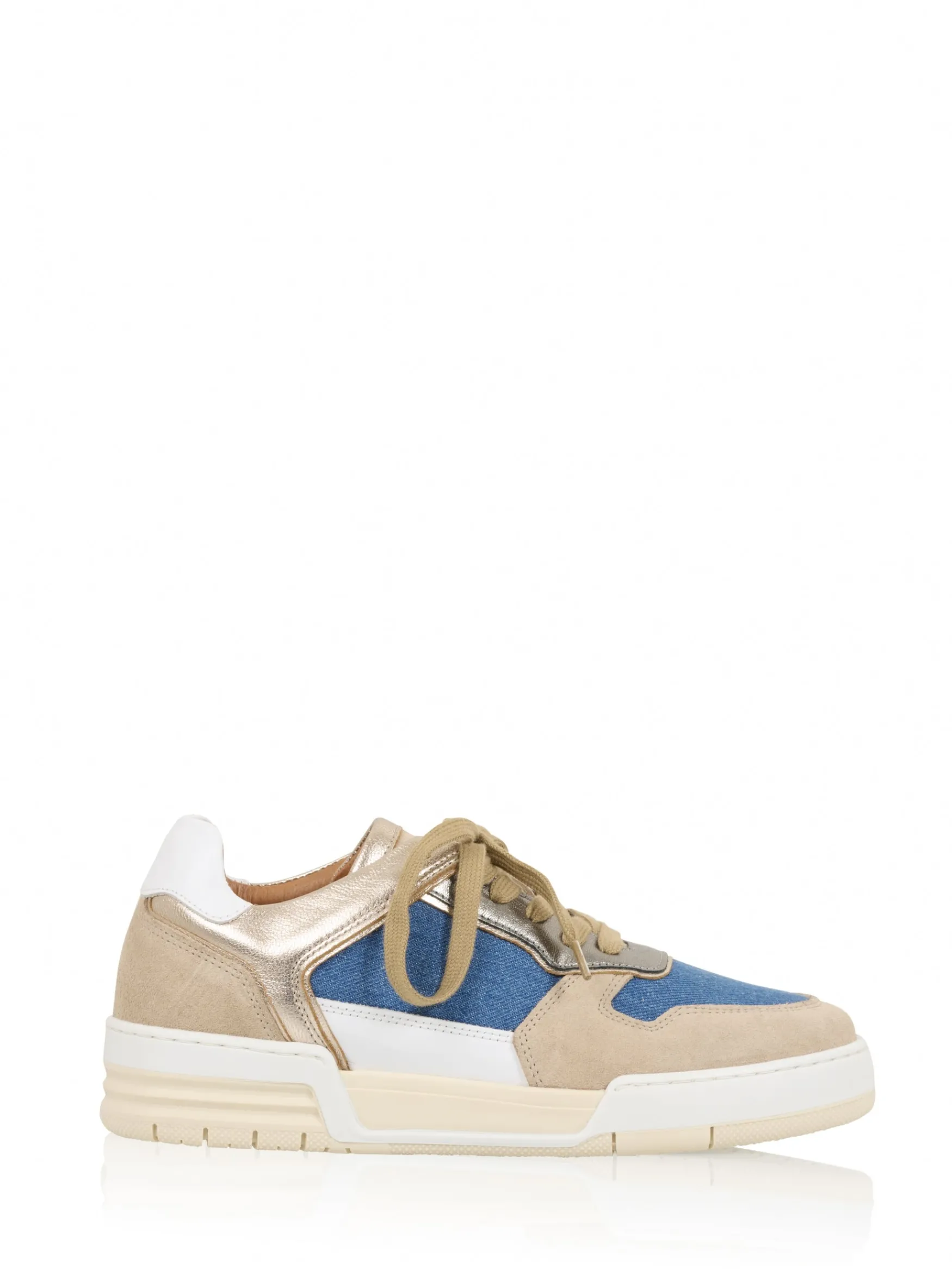 DWRS label RUGBY denim - Sneakers | Beige / Stone>DAMES Sneakers