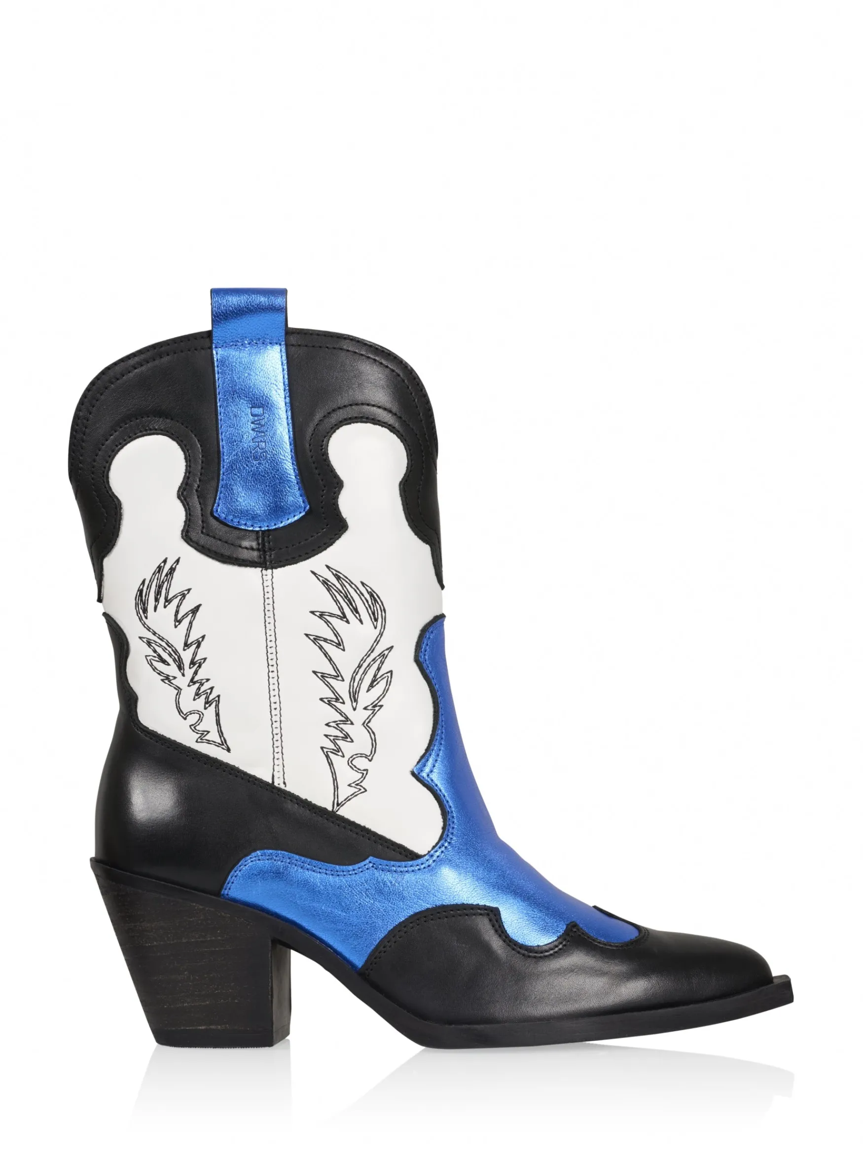DWRS label SILVI metallic - Westernlaarzen | Black / Kobalt>DAMES Laarzen | Westernboots
